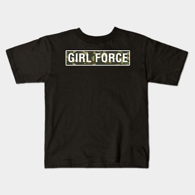 Girl Force Kids T-Shirt by CityNoir